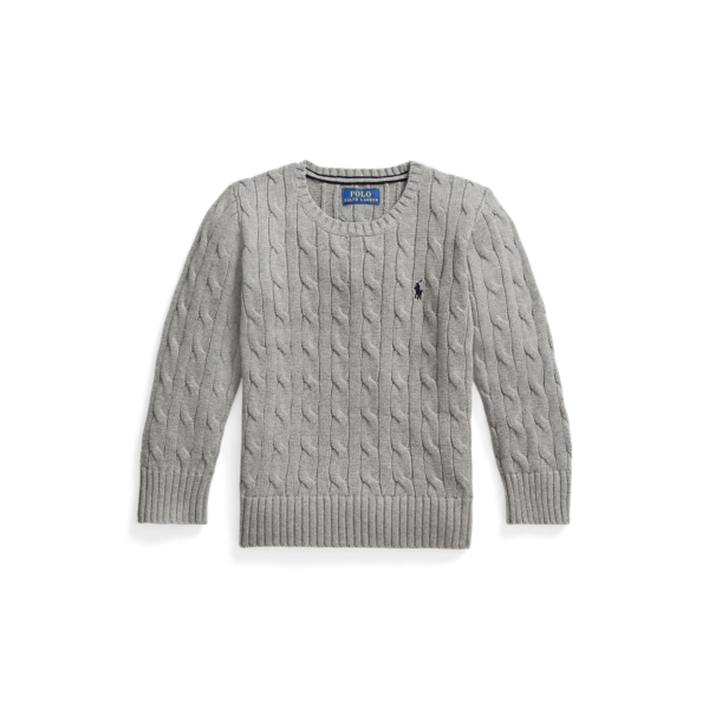 Cable-Knit Cotton Sweater